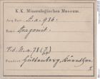 Etiketten zu Aragonit (NHMW-MIN-Aa936)